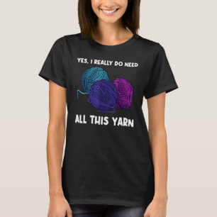 Knitting För manar Women Crochet-trådtråd T Shirt