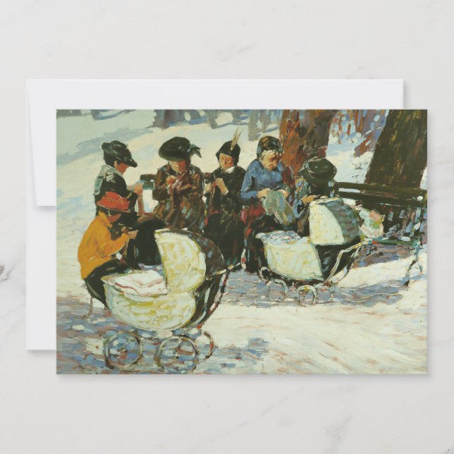 Knitting for Soldiers | George Luks Kort (Framsida)