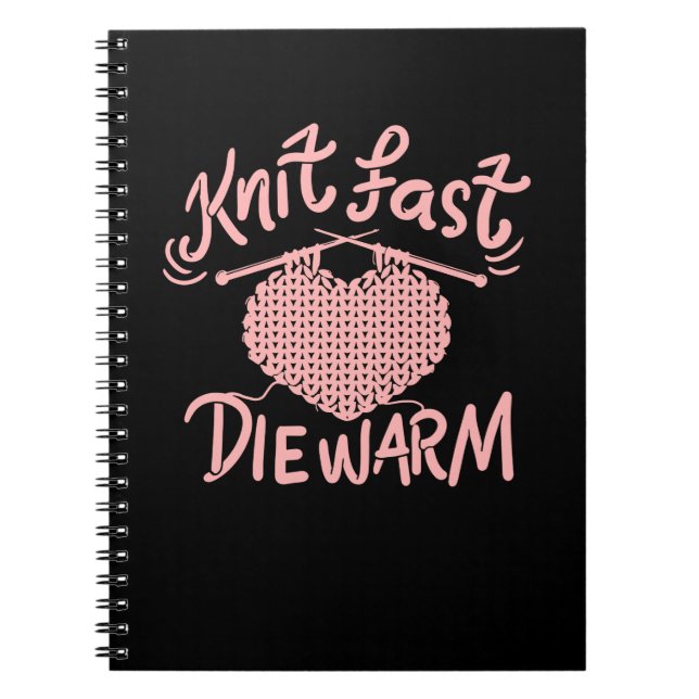 Knitting Funny Knitter Anteckningsbok (Framsidan)