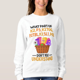 Knitting Funny Knitting-citattecken T Shirt