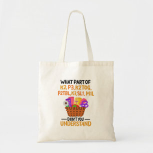 Knitting Funny Knitting-citattecken Tygkasse