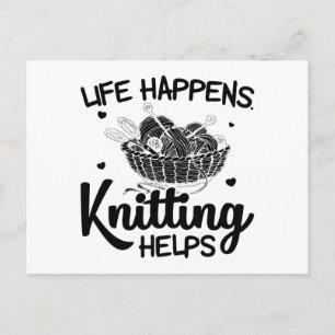 Knitting Gåvsaftar av trikå Vykort