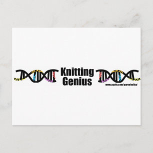 Knitting Genius Vykort