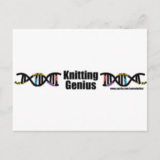 Knitting Genius Vykort