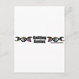 Knitting Genius Vykort