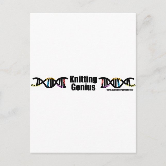 Knitting Genius Vykort (Framsida)