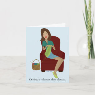 Knitting Gift-hälsningskort Kort