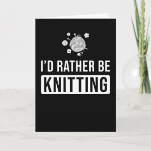 Knitting Gift Kort