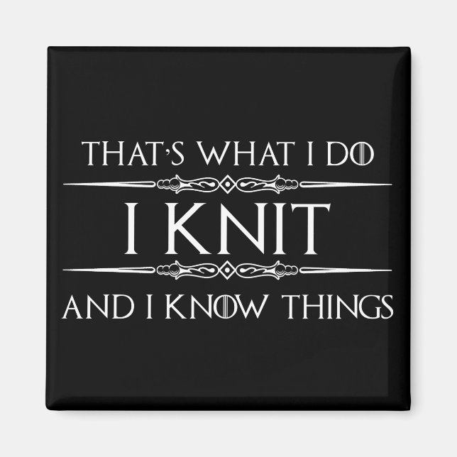 Knitting Gifts for Knitters - Funny I Sticka Magnet (Framsidan)