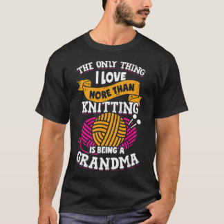 Knitting Grandma Knitter Grandmor Sport T Shirt