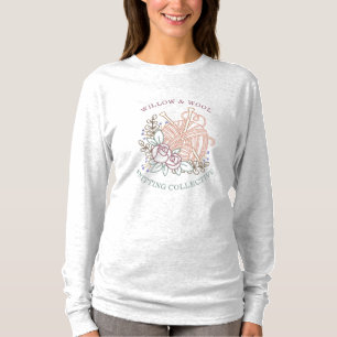 Knitting Group Blommigt Yarn T-Shirt