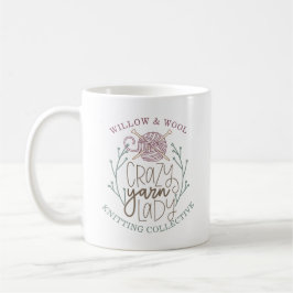 Knitting Group Slogan Yarn T-Shirt Kaffemugg