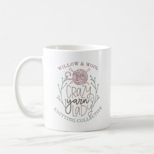Knitting Group Slogan Yarn T-Shirt Kaffemugg