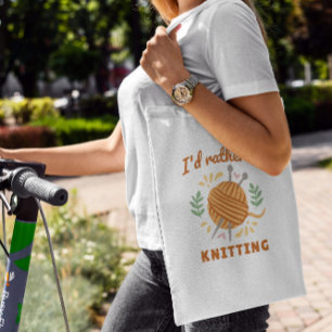 Knitting Hobby Nål och Ulle Tygkasse