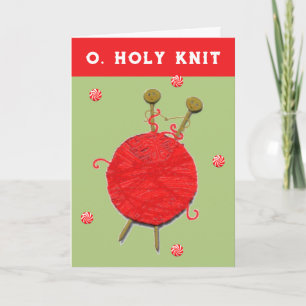Knitting jul helgkort