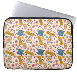 Knitting Kärlek Laptop Fodral