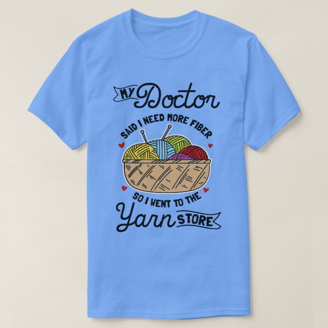 Knitting Knitter Gift T Shirt (Design framsida)