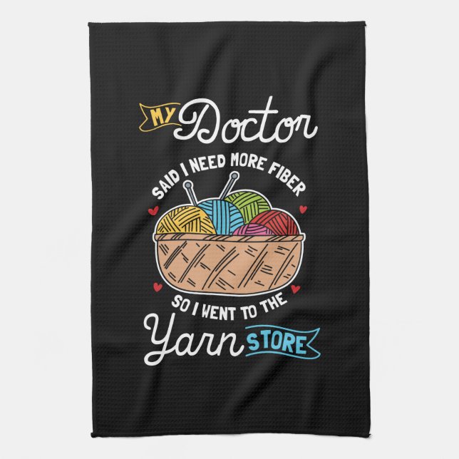 Knitting Knitter Kökshandduk (Vertikal)