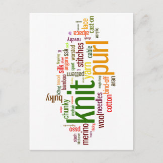 Knitting Lexicon - ord för stickare! Sticka på! Vykort