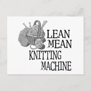 Knitting Maskin Vykort