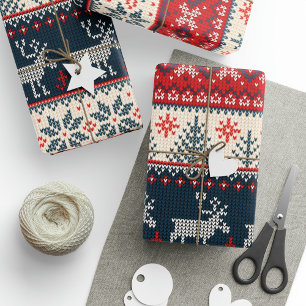 Knitting Mönster julrenar Nordic Presentpapper