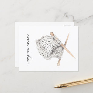 Knitting Mysigt Warm Önskemål Vykort