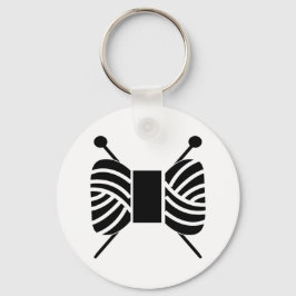 Knitting Nål arn Skein & Crafts Nyckelring