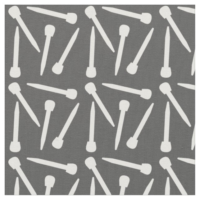 Knitting Nål Crafts White Tyg (Närbild)