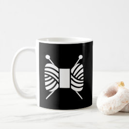 Knitting Nål Garn Skein Crafts Kaffemugg
