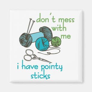 Knitting Nål Magnet