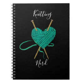 Knitting Nerd Notebook Journal för Knitters Anteckningsbok