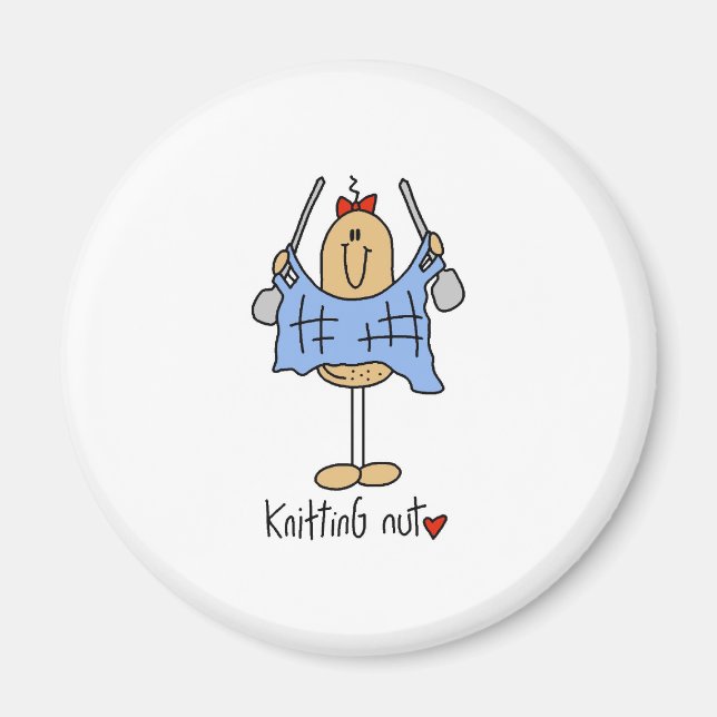 Knitting Nöt Magnet (Framsidan)