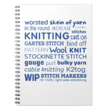 Knitting Notebook - Knitters kollage i Ord