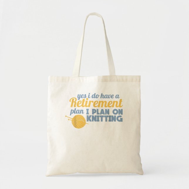 Knitting Pension Crocheting Tygkasse (Framsidan)