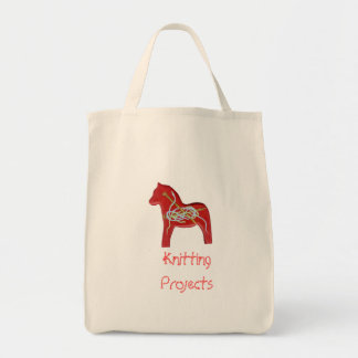 Knitting Projects Bag Tygkasse