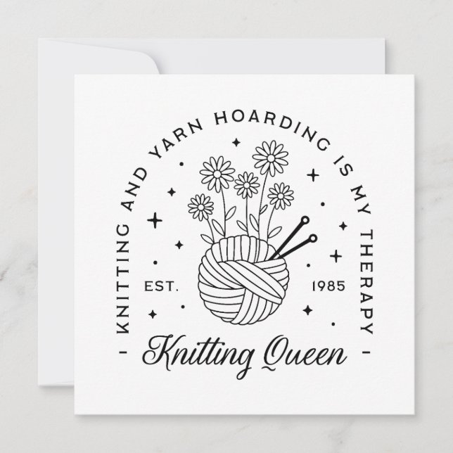 Knitting Queen-garn (Framsida)