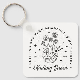 Knitting Queen-garn Nyckelring