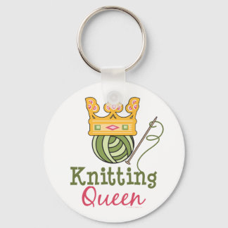 Knitting Queen Keychain Nyckelring