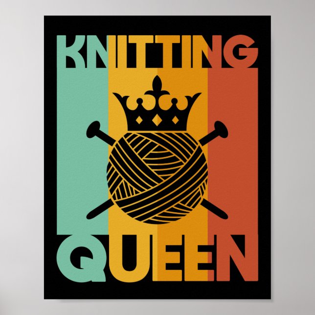 Knitting Queen Poster (Framsidan)