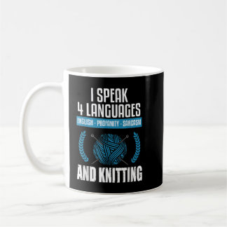 Knitting Sarkastic Knitting Say Funny Knitter Kaffemugg