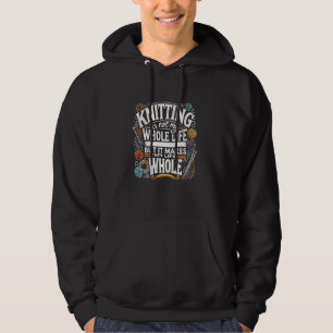 Knitting Shirt Women Girls Yarn Knitting Älskare K Hoodie