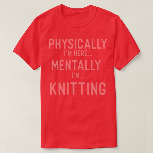 Knitting Smart s T Shirt (Design framsida)