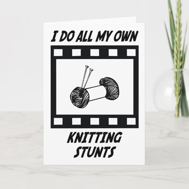 Knitting Stunts Kort (Framsida)