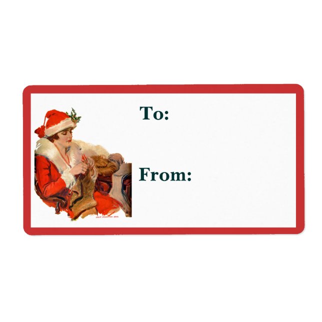 Knitting till jul fraktsedel (Framsidan)