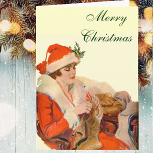 Knitting till jul helgkort