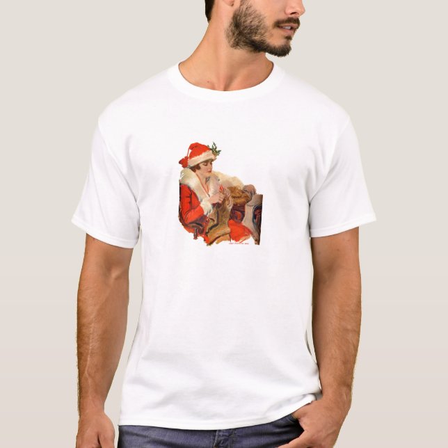 Knitting till jul t-shirt (Framsida)
