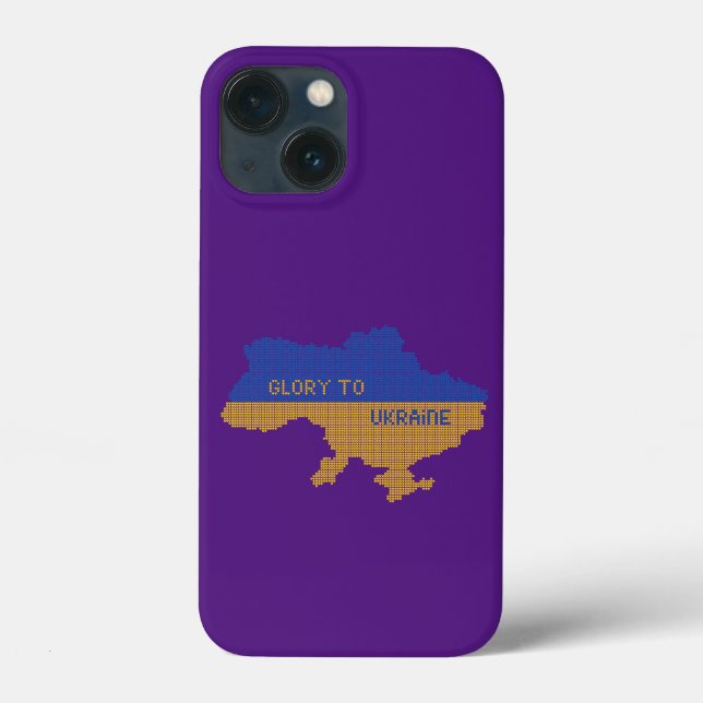 Knitting ukrainsk stat karta text Glory to Ukraina (Baksida)