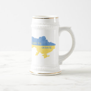 Knitting ukrainsk stat karta text Glory to Ukraina Sejdel