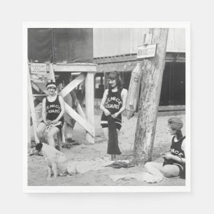 Knitting Venice Lifeguards, tidigt 1900-talet Pappersservett