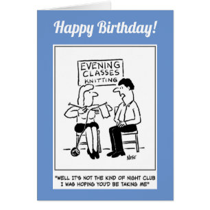 Knitting Vuxen Education Nattklass & Nattkväll-Klu Hälsningskort